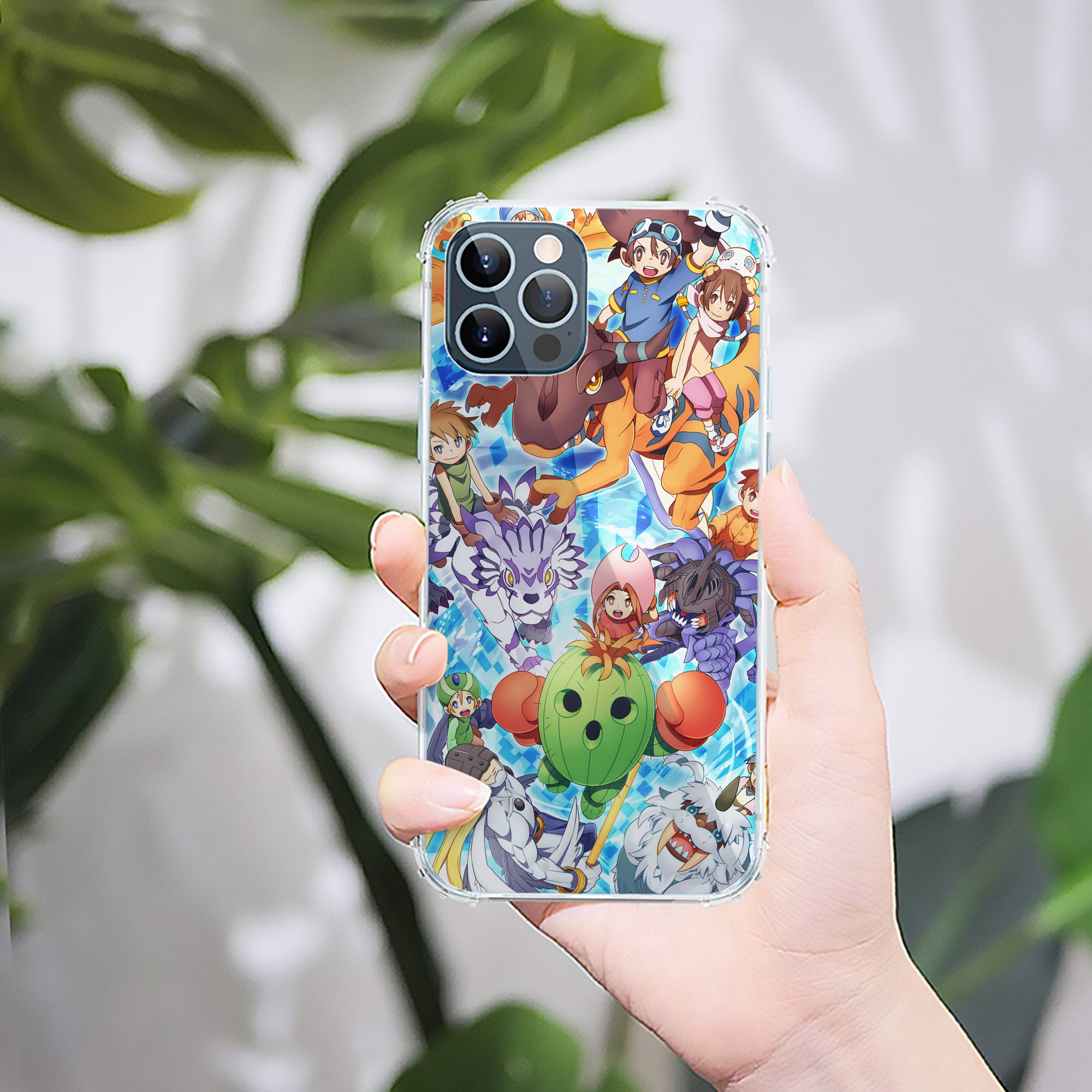 （画像用） Digimon デジタルモンスター/デジモン 【iPhone 12シリーズ対応】透明スマホケース（クリアソフトケース）